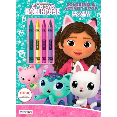 Gabby&#39;s Dollhouse Coloring Book with Crayons