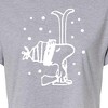 Women's - Peanuts - Woodstock Snowfall Cropped Graphic T-Shirt - 2 of 4