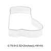 Unique Bargains Pastry Cutter Christmas Hat-Shaped Dishwasher Safe Stainless Steel Silver Tone 1Pcs - 3 of 4