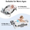 Napei Foldable Elephant Baby Bathtub for Infants and Toddlers with Soft Cushion and Thermometer - 4 of 4