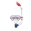 Speedo Adult Mask Snorkel Set - Red/White/Blue - 2 of 4