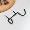 Unique Bargains Garage Storage Hooks Large Curved Pegboard Hook Black 1 Pc - 2 of 4