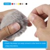 Unique Bargains Fluffy Soft Elastic Faux Fur Pom Poms for Hats DIY Scarves Gloves 12 Pcs - 3 of 4