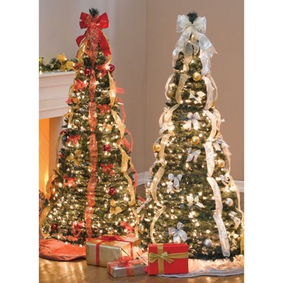 BrylaneHome 71/2 Ft. Pre-Lit Pop-Up Christmas Tree With Remote