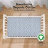KeaBabies 2pk Soothe Fitted Crib Sheets Neutral, Organic Baby Crib Sheets, Fits Standard Nursery Baby Mattress - 2 of 4