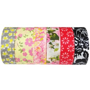 Wrapables Japanese Washi Masking Tape Collection, Premium Value Pack (Set of 6) - 1 of 4