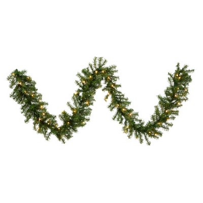 Vickerman 50' Canadian Pine Artificial Christmas Garland, Clear 