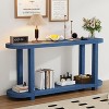 KTMBDW Console Table with 2-Tier Storage Shelves, Modern Entryway Table with Curved Design, Behind Couch Table for Living Room, Hallway - 3 of 4