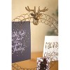 Kalalou Round Wire Christmas Card Holder on Stand – Rustic Metal Holiday Display - 2 of 4