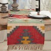 Saro Lifestyle Tribal Tapestry Kilim Table Runner, 16"x72", Multicolored - 3 of 3