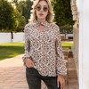 Anna-Kaci Women's Floral Print Blouse with Keyhole Neckline - 2 of 4