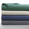 Tribeca Living Yarn Dyed Organic Cotton/Wool Oversized Blanket - 4 of 4