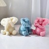 JDICTION Elephant & Wave Spiral Silicone Mold Set - 3D Resin Candle Molds For Home Decor And DIY Craft Making - 2 of 4