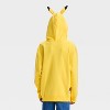 Boys' Pikachu Character Hooded Sweatshirt - Yellow - 3 of 4