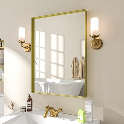 Organnice Aluminum Frame Bathroom Vanity Mirror
