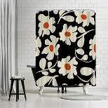 Americanflat 71x74 Floral & Botanical Shower Curtain by Miho Art Studio