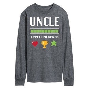 Men's - Instant Message - Uncle Level Unlocked Long Sleeve Graphic T-Shirt - 1 of 4
