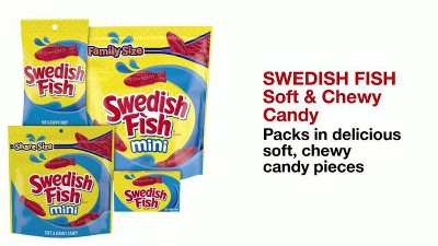 SWEDISH FISH Mini Soft & Chewy Candy, Share Size, 12 oz ( 4 BAG