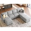 Belffin Modular Sectional Sofa Large Chenille U Shaped Couch with Storage 7 Seat Chaise for Living Room - 4 of 4