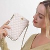 Women's Quilted Small Crossbody Bag Fashion Phone Bag, Combining Beauty and Practicality - 2 of 4