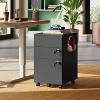 GALAXHERO 3 Drawer Rolling File Cabinet with Lock, Wood Under Desk Filing Cabinet fits - 2 of 4