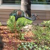 30" Metal Crane Statue - Alpine Corporation: Durable, Rust-Resistant Garden Decor - image 2 of 4