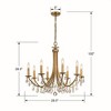 Crystorama Lighting Bridgehampton 8 - Light Chandelier in  Antique Gold - 2 of 2