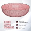 American Atelier 12 Pc Dinnerware Set Stoneware Dishes, Dinner Plate, Side Plate, Bowl, and Mug, Service for 4, Plate and Bowl Set, Rose Pink - 4 of 4