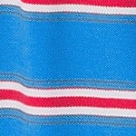 cerulean blue/red stripe