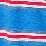 cerulean blue/red stripe