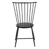 Bryce Dining Chair Black - OSP Home Furnishings: Metal Frame, Mid-Century Modern, High Back, Armless - 4 of 4