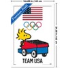 Trends International Team USA x Peanuts – Woodstock Drives the Zamboni Framed Wall Poster Prints - 3 of 4