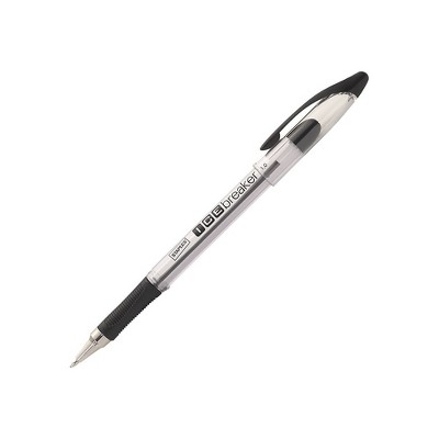 Staples IcebreakerBallpoint Stick Pens Fine Point Black Dozen 807986