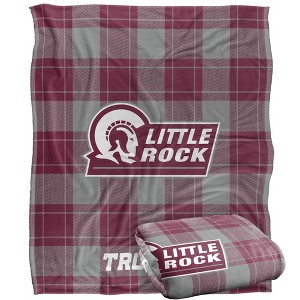 University Of Arkansas At Little Rock Campus Plaid Spirit Silky Touch Super Soft Throw Blanket 50x60 - 1 of 4