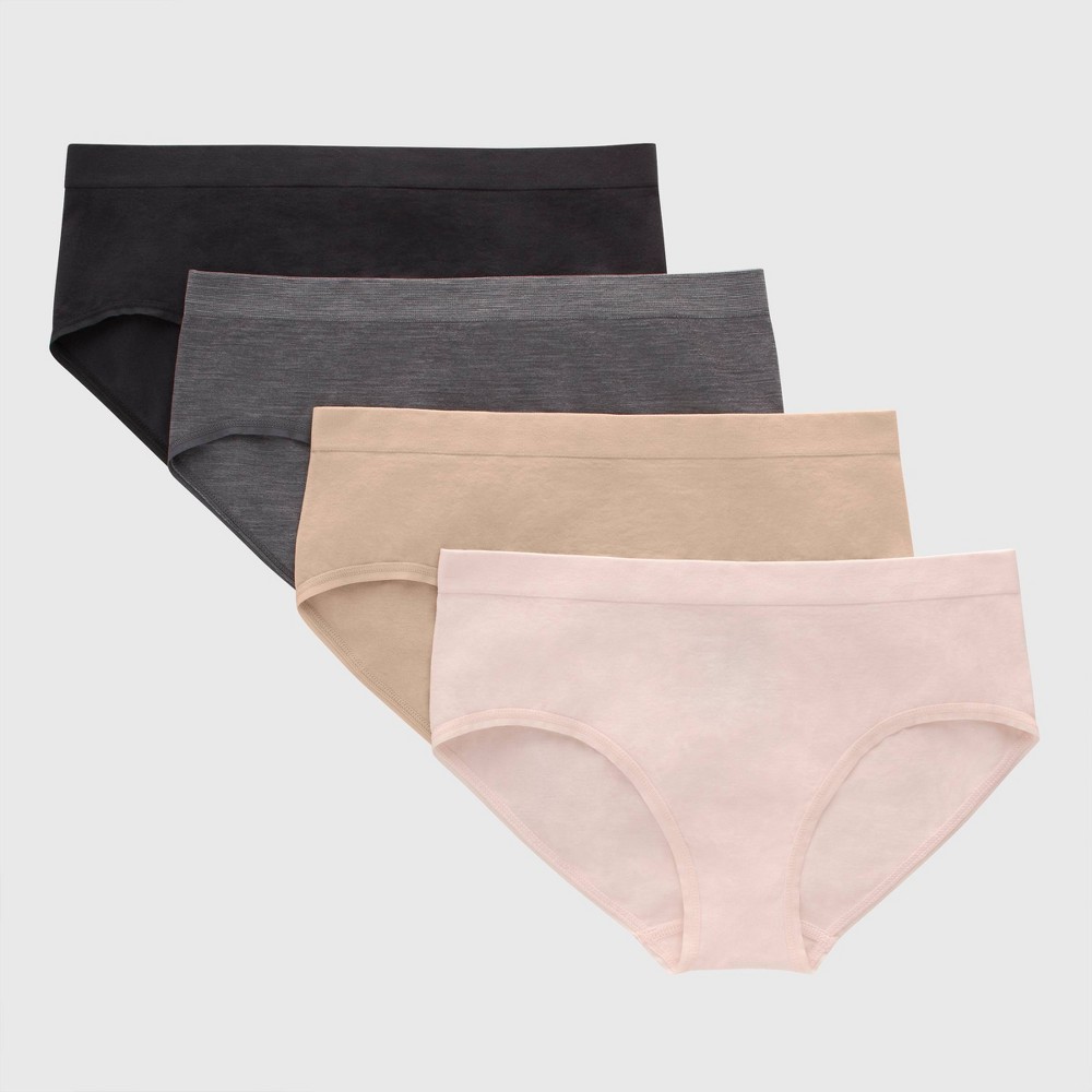 Size XLarge Hanes Girls' 4pk Seamless Hipster - Colors May Vary 