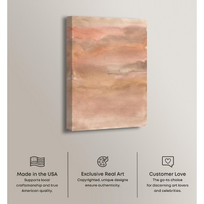 Sienna Pigments Blend Boho Abstract Canvas Wall Art, 30" x 45"