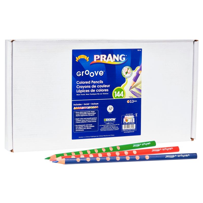 Prang Groove Colored Pencils, Assorted Colors, Set of 144, 2 of 4