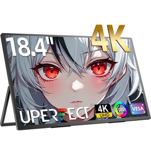 UPERFECT 4K 18.4" Ultra-Slim Portable Monitor UHD IPS HDR Display with 10-Bit Color, 60Hz, FreeSync, VESA Mount & 180¡ã Adjustable Stand For Business - 1 of 4