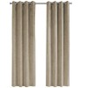 PAGED Set of 2 Micro Suede/Velvet Curtain Panel,Room Darkening,Window Curtain Panel with Grommet Top,Curtains for Living Room, Bedroom - 2 of 4