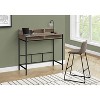 Monarch Specialties Computer Desk Home Office Standing Storage Shelves 48InchL Work Laptop Metal Laminate Brown Black Contemporary Modern - 3 of 4