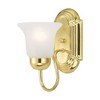 Livex Lighting Riviera 1 - Light Vanity in  Polished Brass - 4 of 4