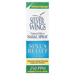 Natural Path Silver Wings Natural Silver, Nasal Spray, Sinus Relief, 250 PPM, 1 fl oz (30 ml) - 1 of 3