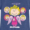 Girls' - Peanuts - Sally Angel Fitted Short Sleeve Graphic T-Shirt - 2 of 4
