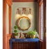 LLHZSY Vanity Wall Light Brass 3-Light Waisted Conical Shade Iron Sconces - 4 of 4