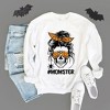 Simply Sage Market Women's Graphic Sweatshirt Momster Skull - 3 of 4