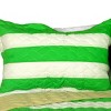 Slickblue 3 PC Handmade Full/Queen Quilt Set, Reversible Vermicelli Quilted, Horizontal Stripes, 37 Color Options - 2 of 4
