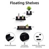 FONTOI 15.7" Floating Shelves, Wall Mounted Shelves for Bathroom, Living Room, Kitchen, Hanging Shelf for Books/Decor, Black, 3.94"*1.97"*15.75" - 3 of 4