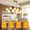 BAOURE Mid Century Modern Sputnik Chandelier, 16-Light Chandeliers over Table, Linear Chandelier Dining Room Light Fixture - 3 of 4