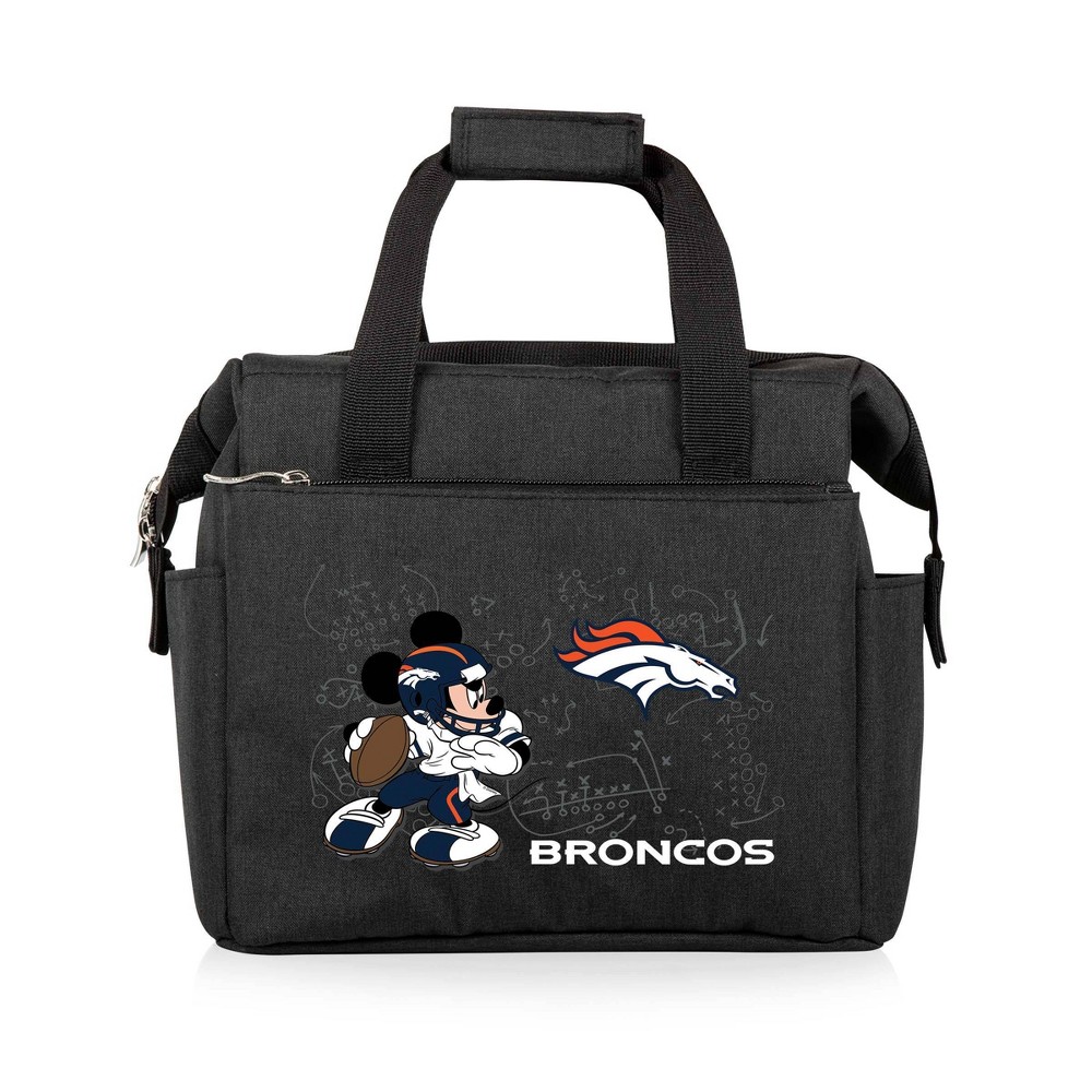 Photos - Food Container NFL Denver Broncos Mickey Mouse On The Go Lunch Cooler - Black