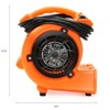 Dryser Mini Air Mover Carpet Dryer 1/12 HP Industrial Floor Fan - Orange Carpet Drying Fan Floor Blower - 3 of 4